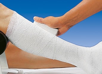 Darstellung eines Zinkleimverbandes