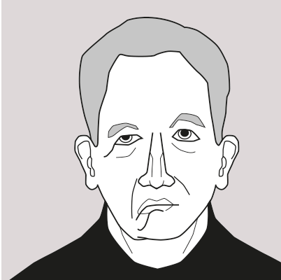 Darstellung Gesicht nach Schlaganfall mit hängender Gesichtshälfte