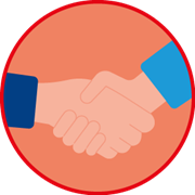 Piktogramm Nicht die Hand geben