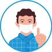 Piktogramm Maske tragen