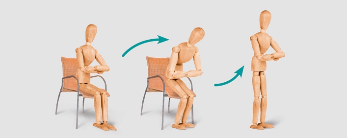 Prüfung der Muskelkraft zur Sturzprophylaxe