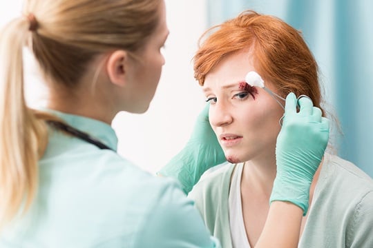 Versorgung einer Platzwunde nur in der Klinik möglich