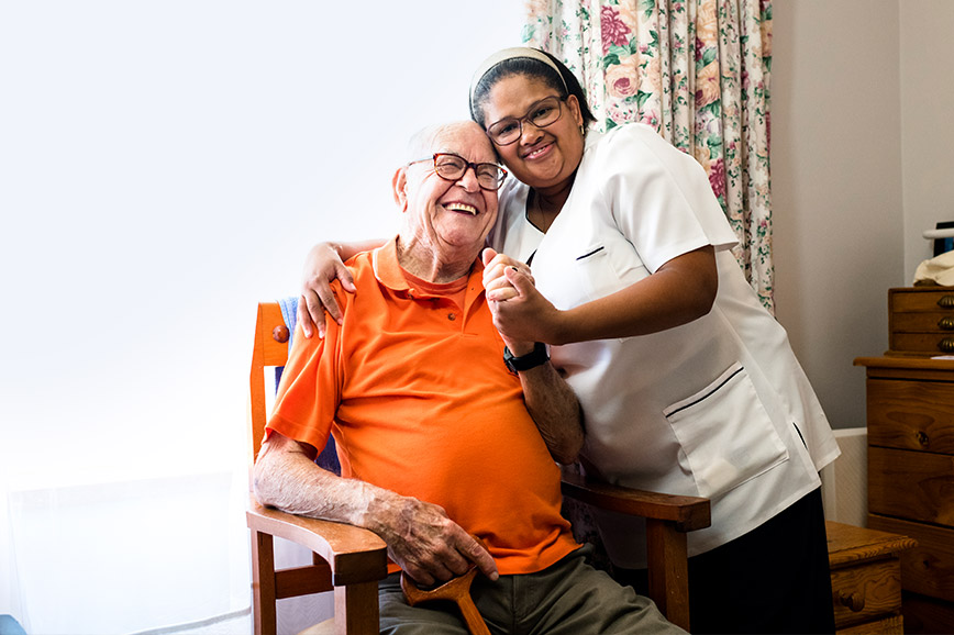 Ambulanter Pflegedienst unterstützt pflegende Angehörige