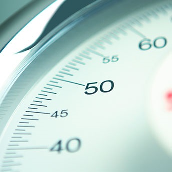 Teil der Zahlen einer Waage