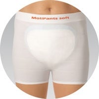 Anwendungsbild Inkontinenzeinlage und Fixierhöschen