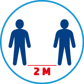 Piktogramm Abstand halten