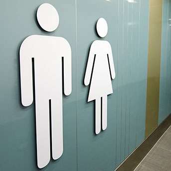 Toilettensymbol Mann und Frau